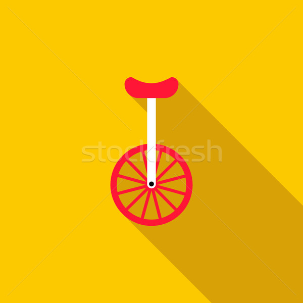одноколесном велосипеде один колесо велосипед икона стиль Сток-фото © ylivdesign