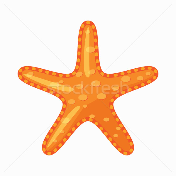 Starfish icône cartoon style isolé blanche Photo stock © ylivdesign