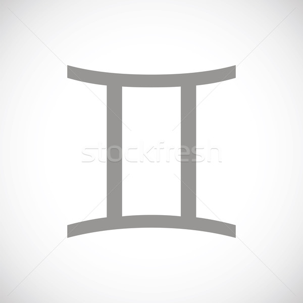 Gemini black icon Stock photo © ylivdesign
