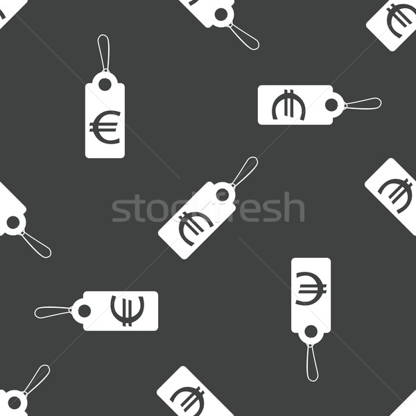 Tag with euro price pattern Stock photo © ylivdesign