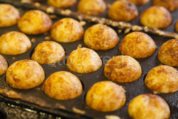 Takoyaki - Octopus ball, a popular Japanese street food Stock photo © ymgerman