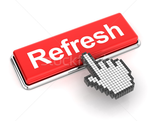 Clicking on refresh button, 3d render Stock photo © ymgerman