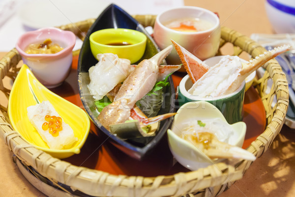 Japon yengeç bayram restoran sıcak yemek Stok fotoğraf © ymgerman