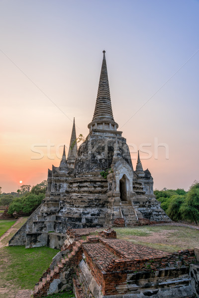 Wat Phra Si Sanphet, Thailand Stock photo © Yongkiet