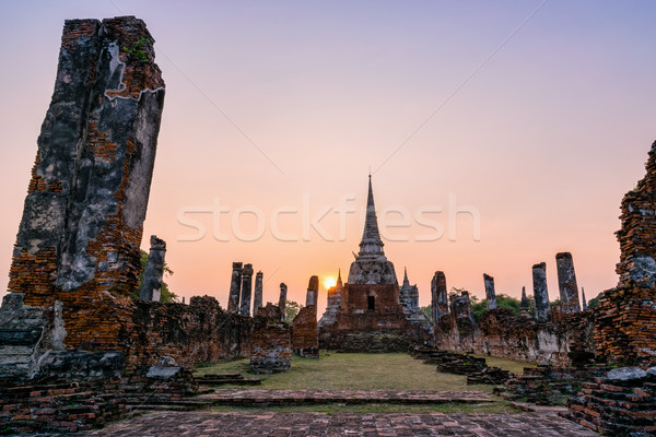 Stok fotoğraf: Tayland · ören · pagoda · eski · mimari · eski