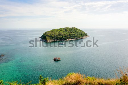 Widoku wyspa morza piękna krajobraz Zdjęcia stock © Yongkiet