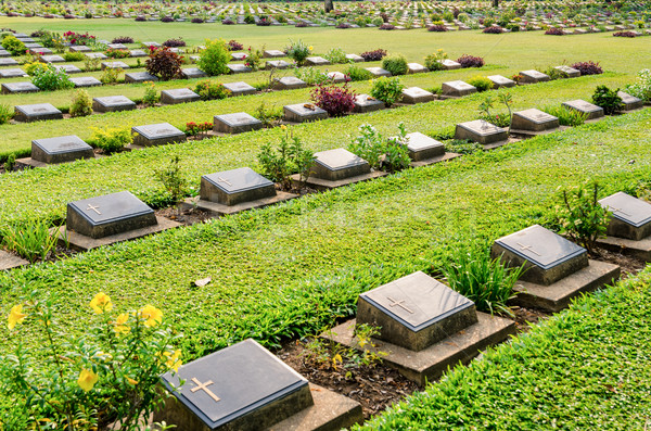 Kanchanaburi War Cemetery (Don Rak) Stock photo © Yongkiet