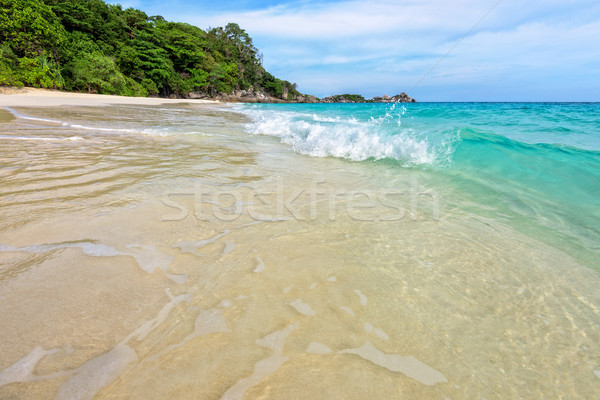 Beach and waves at Similan National Park in Thailand Stock photo © Yongkiet