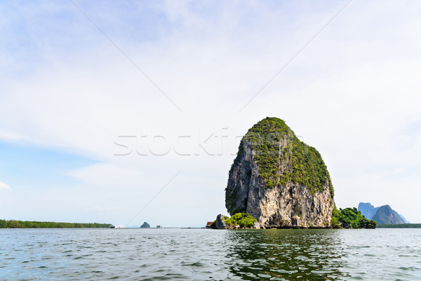 Back of Punyi Island or Koh Panyee Stock photo © Yongkiet