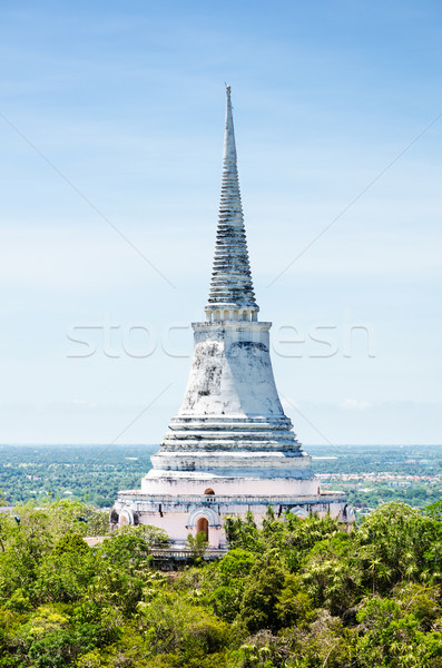 Pagoda dağ tapınak arkeolojik manzara Stok fotoğraf © Yongkiet