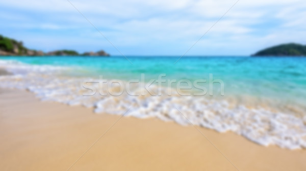 Stock foto: Verschwommen · Meer · Strand · Insel · Thailand · Lichtbild