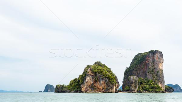 Landscape KhaoTapu or James Bond Island Stock photo © Yongkiet