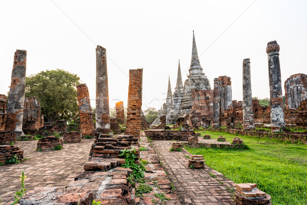 Wat Phra Si Sanphet, Thailand Stock photo © Yongkiet