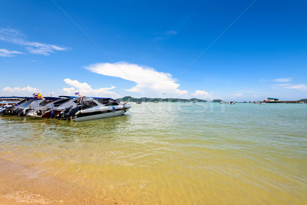 Beach harbor area at Ao Chalong Bay in Phuket, Thailand Stock photo © Yongkiet