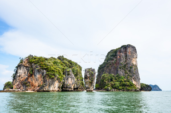 Landscape KhaoTapu or James Bond Island Stock photo © Yongkiet