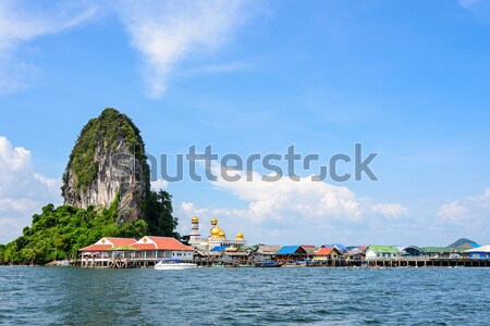 Koh Panyee or Punyi island in summer Stock photo © Yongkiet