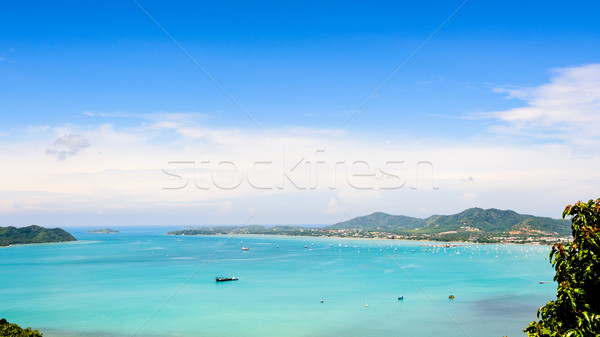 View blue sky over the Andaman Sea in Phuket, Thailand Stock photo © Yongkiet