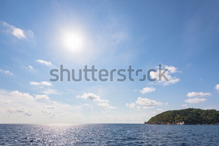 Ciel bleu mer été Thaïlande belle paysage Photo stock © Yongkiet