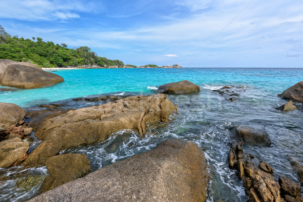 Foto d'archivio: Estate · mare · Thailandia · bella · panorama · cielo · blu