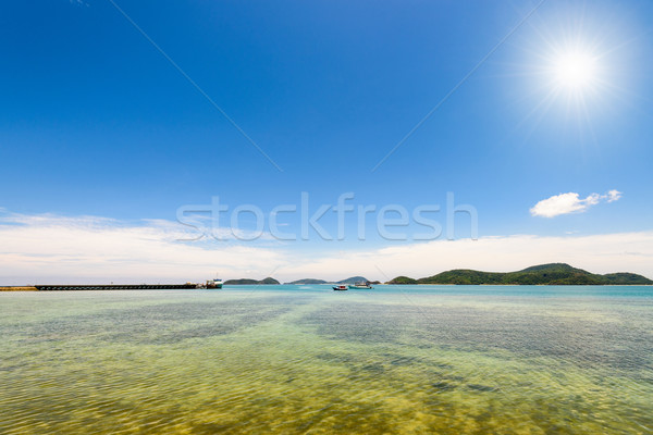 Sea and beach under the sun in the summer, Thailand Stock photo © Yongkiet