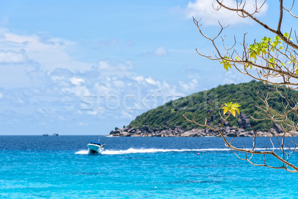 Foto d'archivio: Blu · mare · Thailandia · bella · panorama · velocità