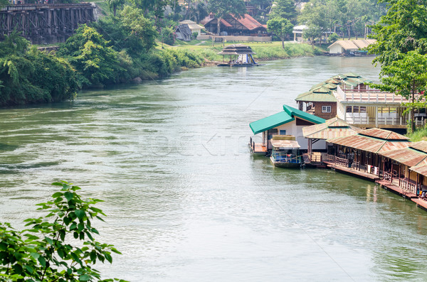 Stock photo: Kwai Noi river under Death Railway bridge