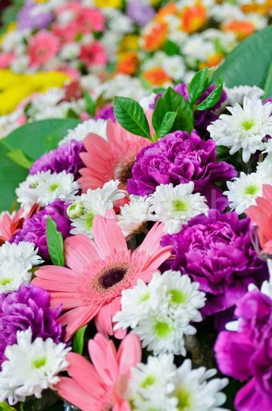 Bouquet of colorful flowers Stock photo © Yongkiet