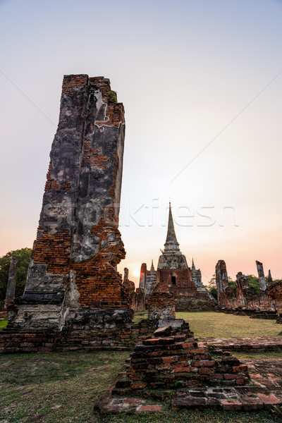 Wat Phra Si Sanphet, Thailand Stock photo © Yongkiet