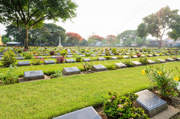 Kanchanaburi War Cemetery (Don Rak) Stock photo © Yongkiet