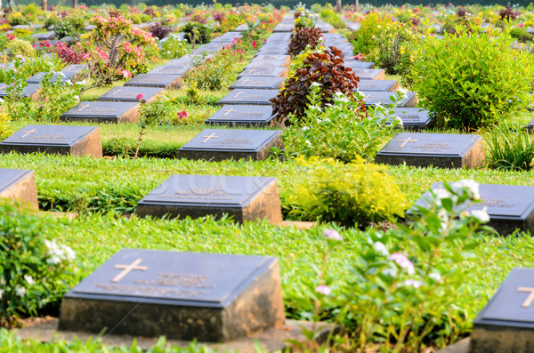 Kanchanaburi War Cemetery (Don Rak) Stock photo © Yongkiet