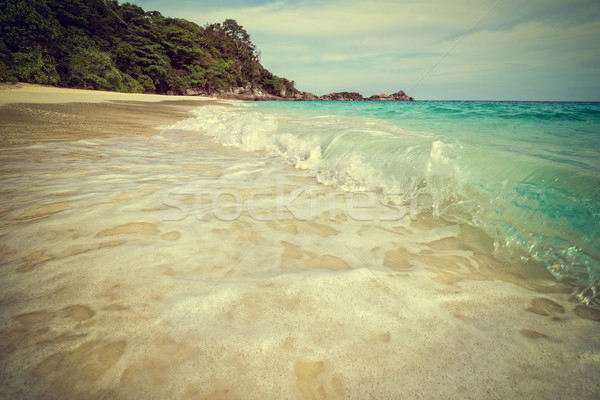 Vintage style sea and beach Similan island, Thailand Stock photo © Yongkiet