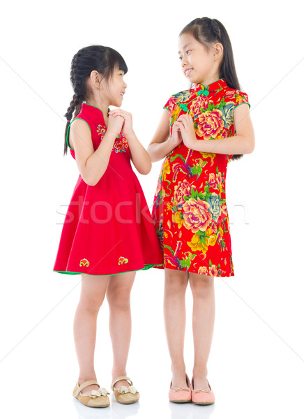 asian kids Stock photo © yongtick