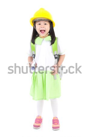 Asian school girl Stock photo © yongtick