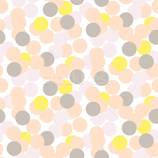 Stock photo: Confetti pale pink and grey seamless vector background.