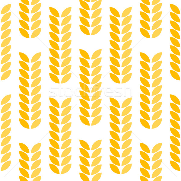 Ear of wheat seamless pattern. Stock photo © yopixart