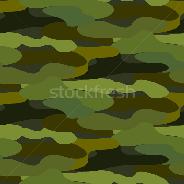 Khaki camouflage seamless vector pattern. Stock photo © yopixart
