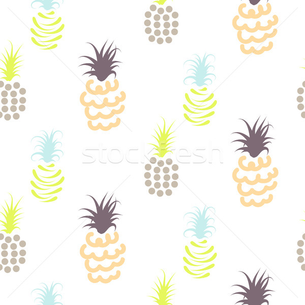 Abstract pineapple pastel colors pattern. Stock photo © yopixart