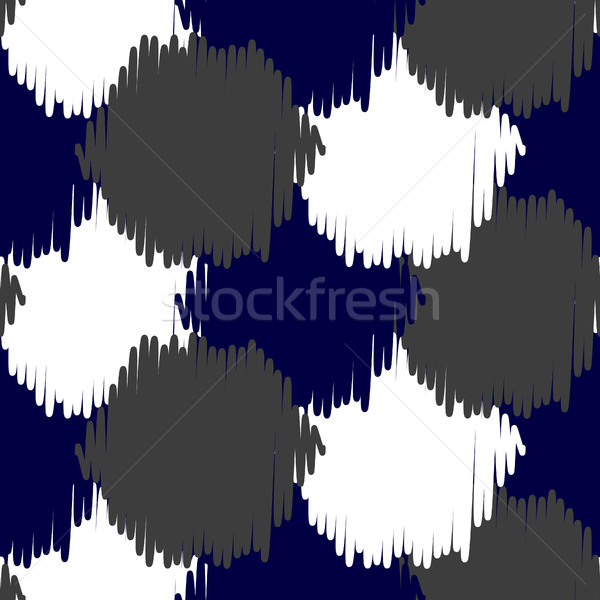 Ikat bold dots vector seamless pattern. Stock photo © yopixart