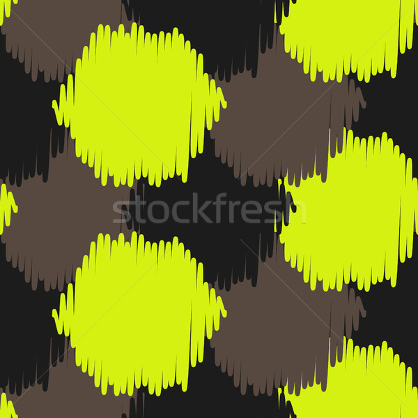 Ikat bold dots vector seamless pattern. Stock photo © yopixart