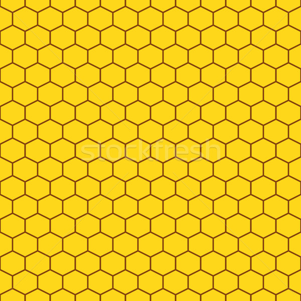 Fagure de miere galben fara sudura vector model miere Imagine de stoc © yopixart