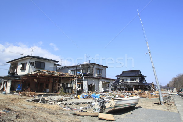 Nagyszerű Japán földrengés Stock fotó © yoshiyayo