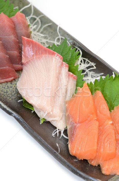 Fresco sashimi quadro japonês tradicional pratos Foto stock © YUGOKYOGO