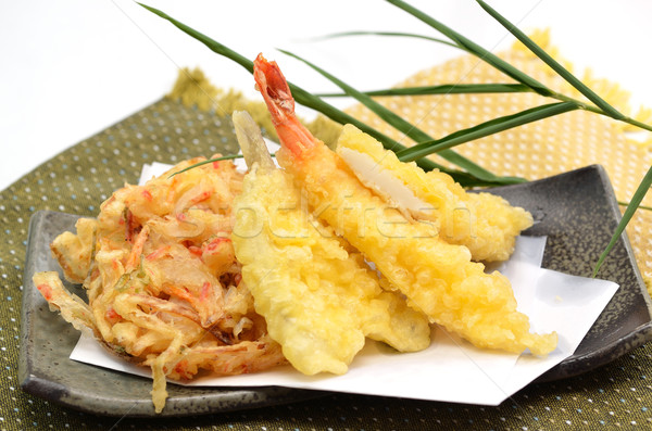 Quadro japonês tradicional pratos comida asiático Foto stock © YUGOKYOGO