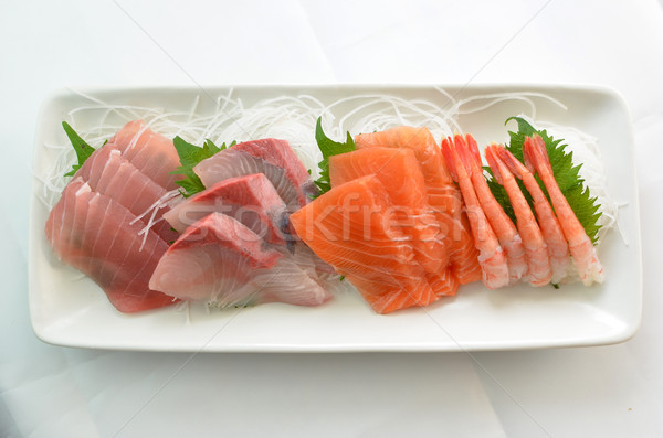 Fresco sashimi quadro japonês tradicional pratos Foto stock © YUGOKYOGO