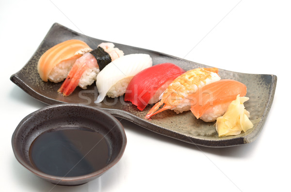 Sushi japonês tradicional pratos quadro Japão Foto stock © YUGOKYOGO