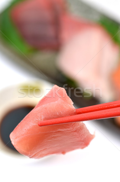 Fresco sashimi quadro japonês tradicional pratos Foto stock © YUGOKYOGO