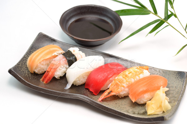 Sushi japonês tradicional pratos quadro Japão Foto stock © YUGOKYOGO