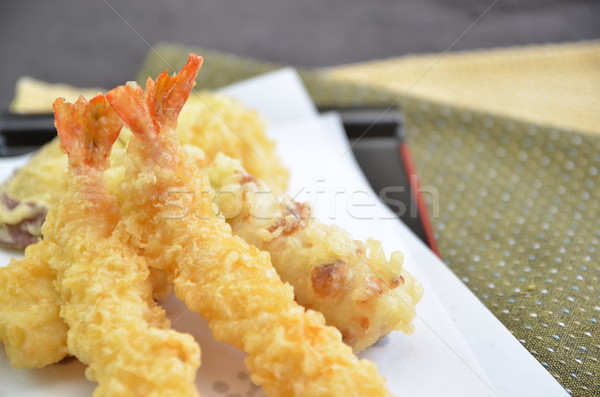 Quadro japonês tradicional pratos comida asiático Foto stock © YUGOKYOGO