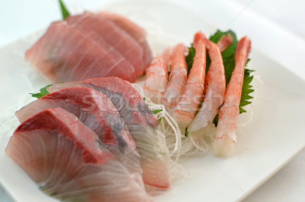 Fresco sashimi quadro japonês tradicional pratos Foto stock © YUGOKYOGO