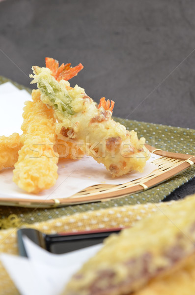 Quadro japonês tradicional pratos comida asiático Foto stock © YUGOKYOGO